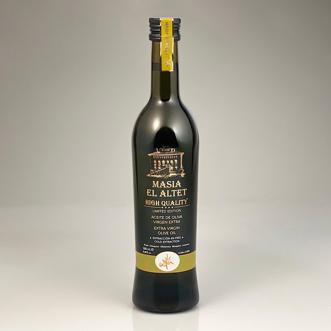 HIGH QUALITY Olivenöl nativ Extra ungefiltert 500 ml - Masia El Altet
