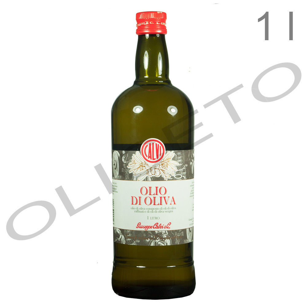 Bratöl Olio di Oliva 1 Liter delikates, reines Olivenöl, zum Braten und Kochen - Calvi