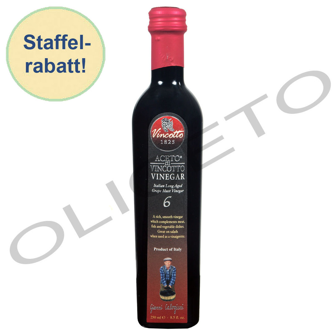 Aceto di Vincotto 6 Jahre gereifter Balsamessig 250 ml - Calogiuri
