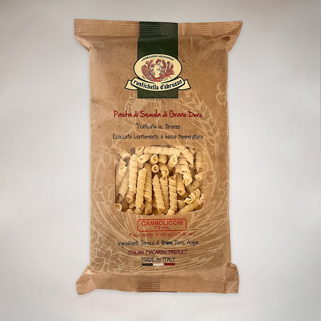 Cannolicchi Nudeln aus Hartweizen 500 g Packung - Rustichella d'Abruzzo