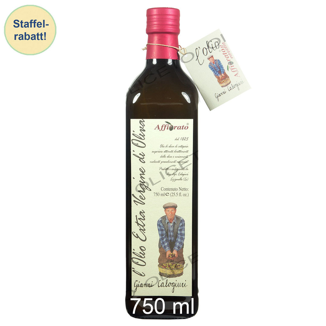 Olivenöl Affiorato 750 ml Olio Extra Vergine di Oliva - Gianni Calogiuri