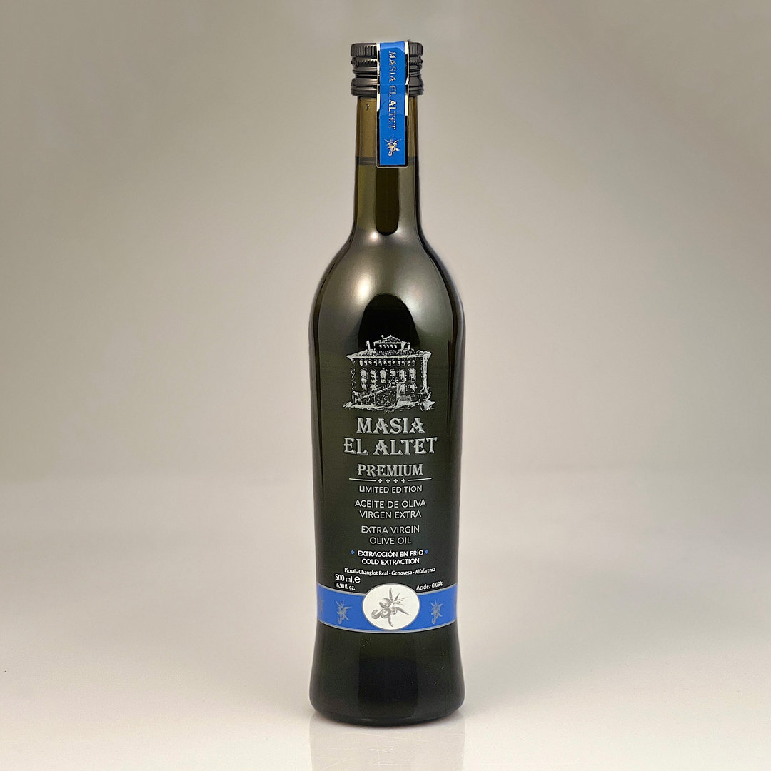 PREMIUM Ernte 2023 Olivenöl nativ Extra ungefiltert 500 ml - Masia El Altet
