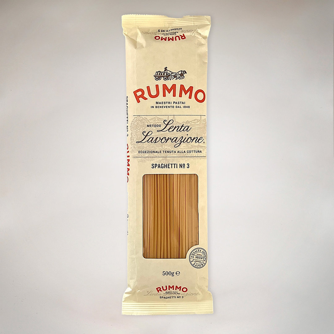 Spaghetti Nr. 3 - Nudeln aus Hartweizengrieß 500 g Packung - Pasta Rummo