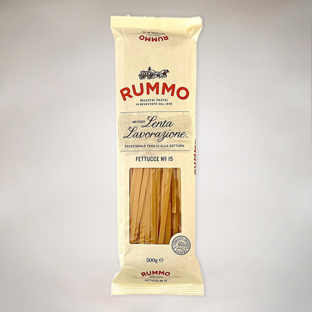 Fettucce Nr. 15 Nudeln aus Hartweizengrieß 500 g Packung - Pasta Rummo
