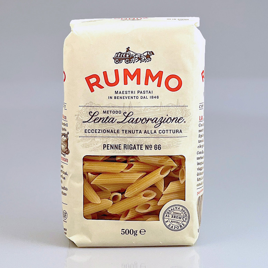 Penne Rigate Nr. 66 Nudeln aus Hartweizengrieß 500 g Packung - Pasta Rummo