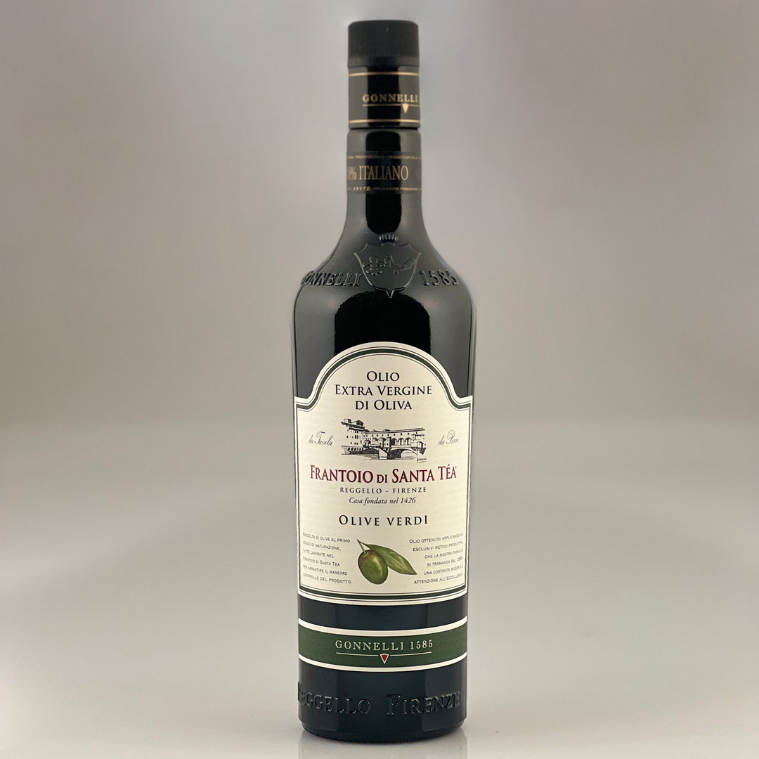 Olive verdi Öl der frühen Ernte grüner Oliven Frantoio di Santa Tea 750 ml - Gonnelli 1585