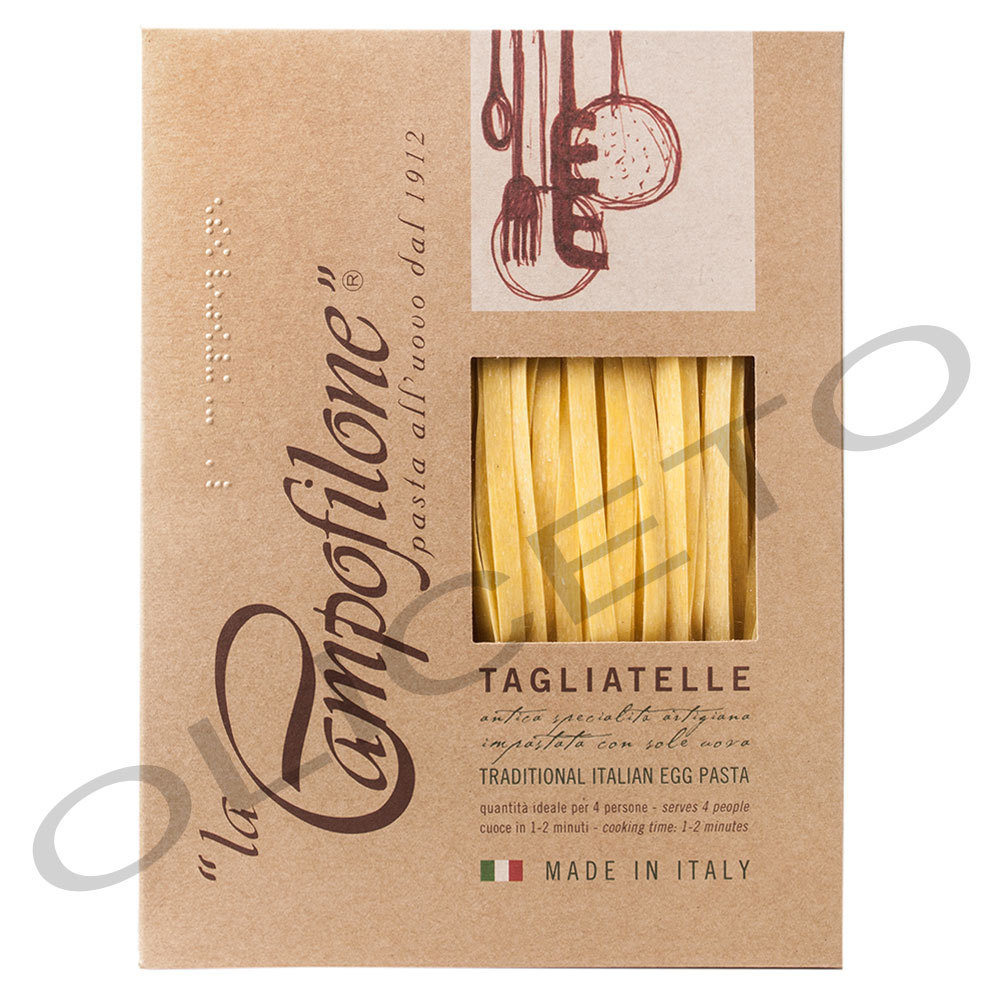 Tagliatelle mit Ei Pasta all'uovo 250 g Packung - La Campofilone seit 1912
