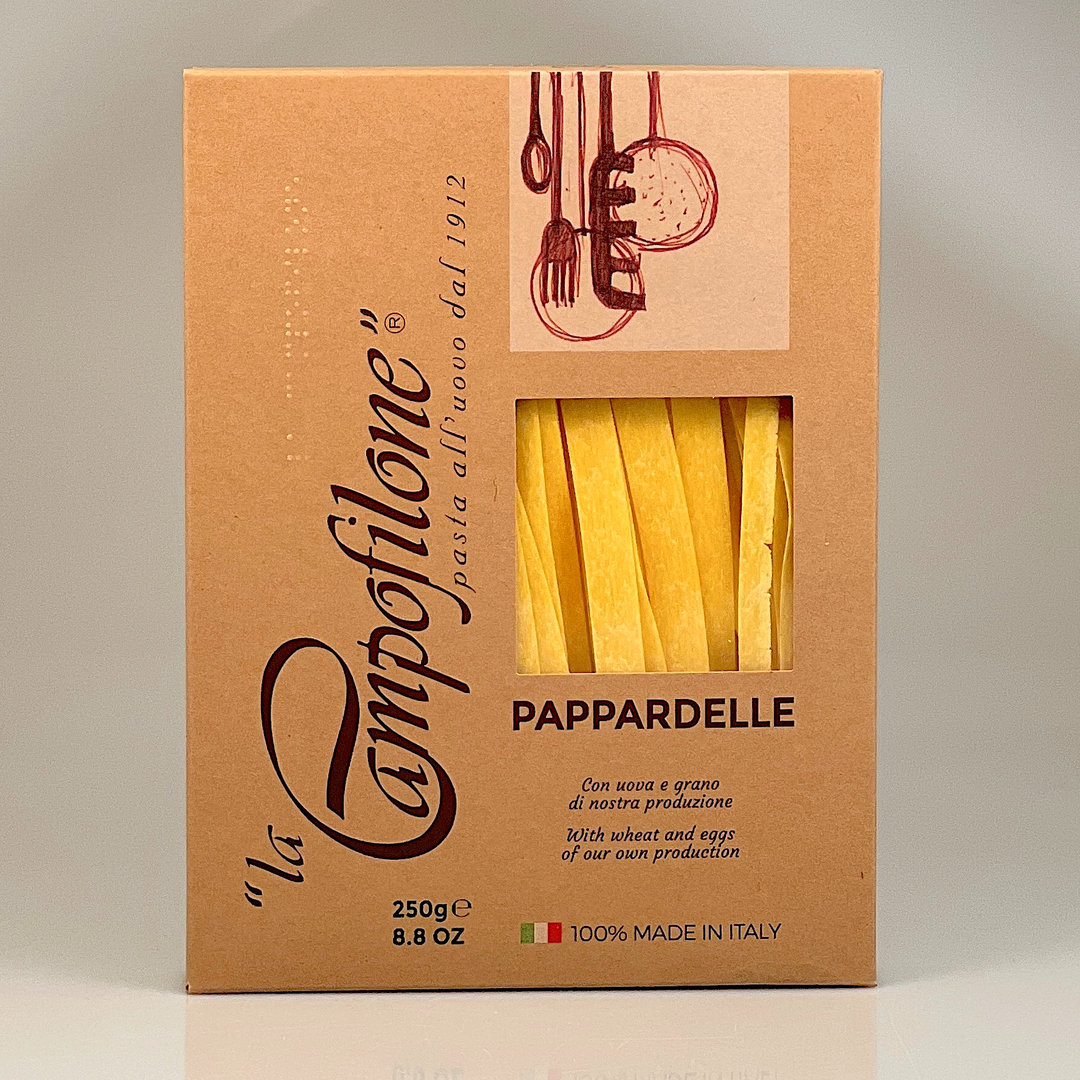 Pappardelle mit Ei Pasta all'uovo 250 g Packung - La Campofilone seit 1912