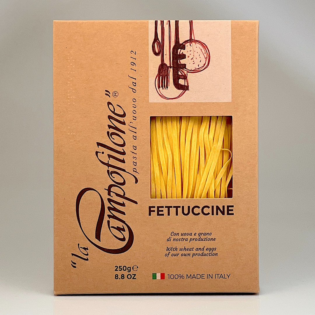 Fettuccine mit Ei Pasta all'uovo 250 g Packung - La Campofilone seit 1912