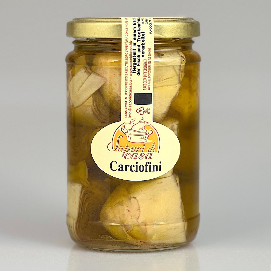 Carciofini - Artischockenherzen 280 g in nativem Olivenöl Extra - Sapori di Casa