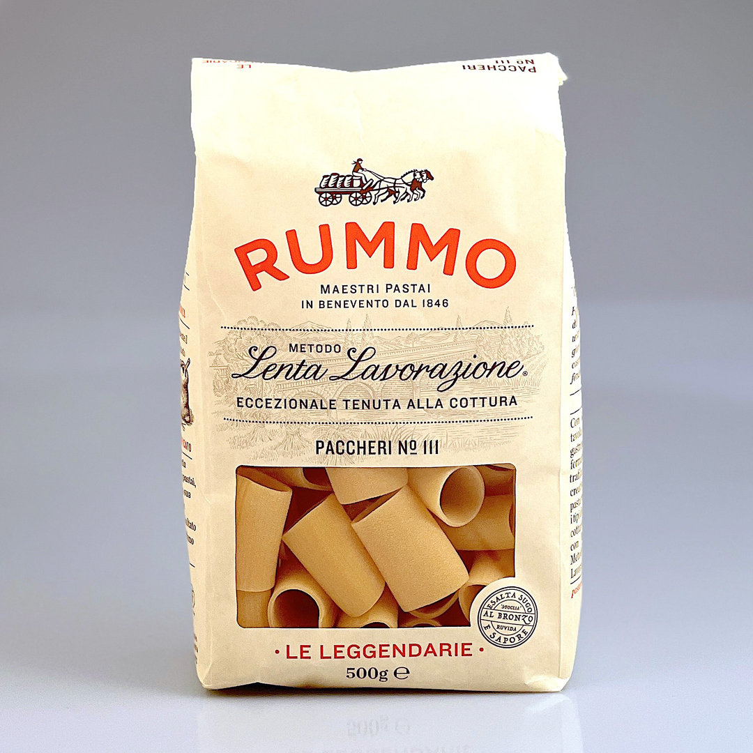 Paccheri Nr. 111 Nudeln aus Hartweizengrieß 500 g Packung - Pasta Rummo