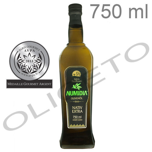 Olivenöl Numidia reinsortig aus der Chemlal-Olive 750 ml - Huileries Ouzellaguen