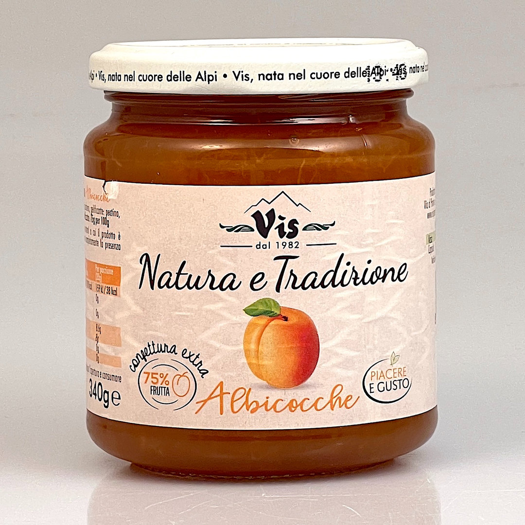 Albicocche - Fruchtaufstrich Aprikose 340 g - Vis Italien: Confettura Extra