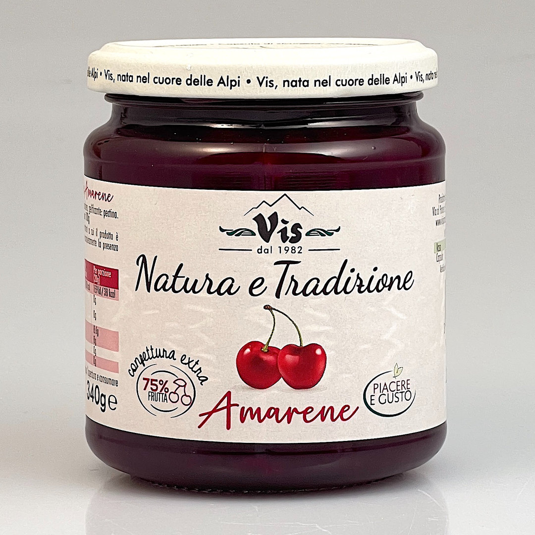 Amarene visciole - Fruchtaufstrich Sauerkirschen 340 g - Vis. Italien: Confettura Extra