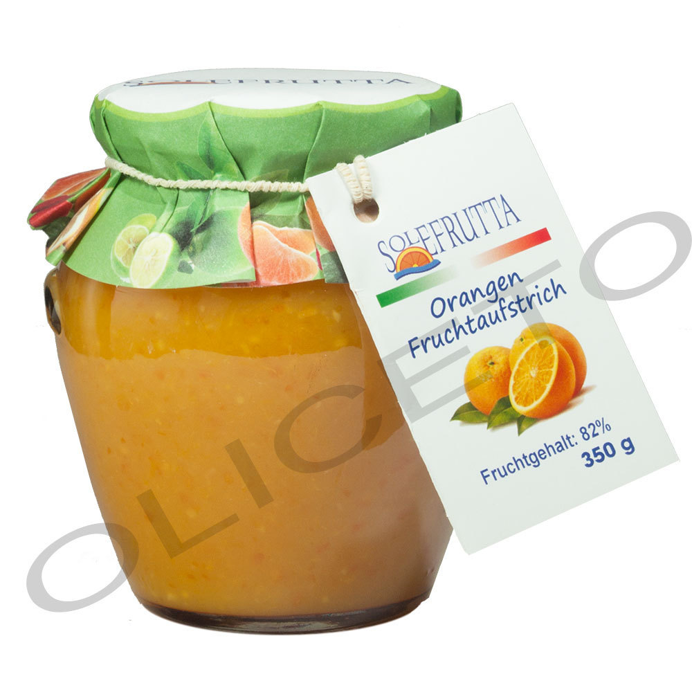 Orangen-Fruchtaufstrich 82 % Frucht 350 g Glas - Solefrutta
