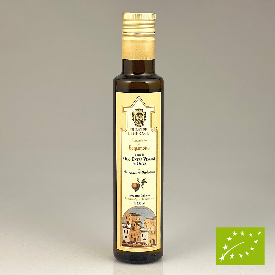 Principe di Gerace Bio-Olivenöl nativ Extra und Bergamotten 250 ml - Mediterranea Foods