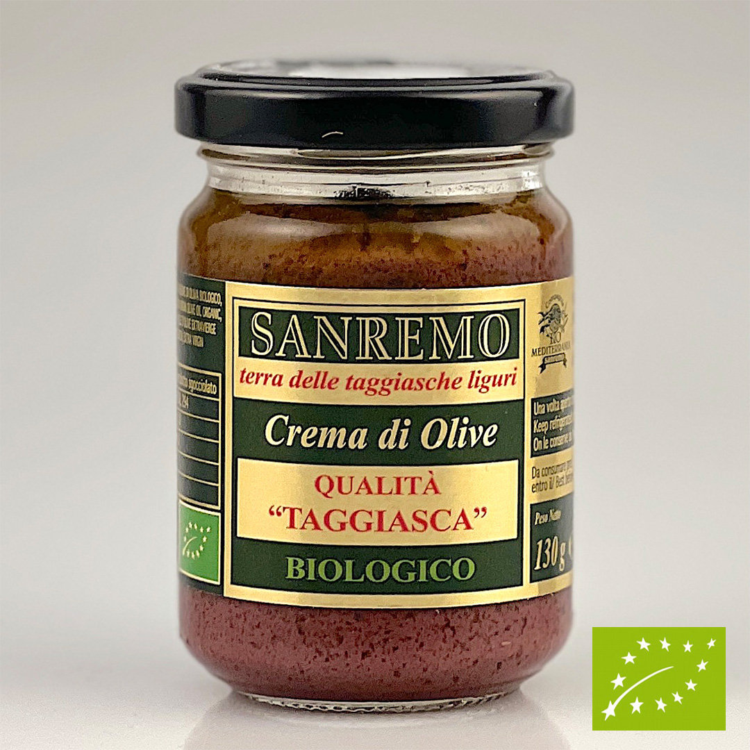 Bio Olivencreme aus Taggiasca Oliven - 130 g Glas - Bio Mediterranea