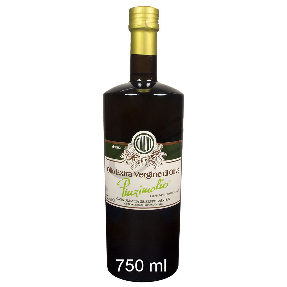 Pinzimolio Olivenöl nativ Extra 750 ml - Calvi Lichtschutz-Glasflasche Olio di Oliva