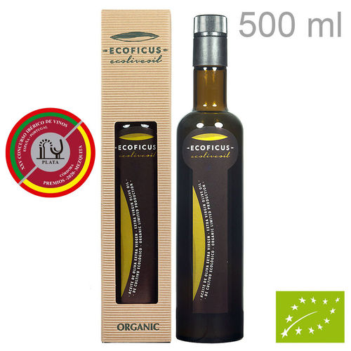 Bio Olivenöl nativ Extra ECOLIVEOIL in Geschenkbox 500 ml - Ecoficus