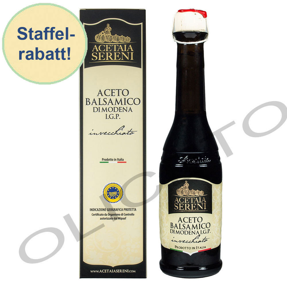 Etichetta Bianca (Lo Speciale) Sereni  250 ml Aceto Balsamico di Modena 12 Jahre Invecchiato IGP TS