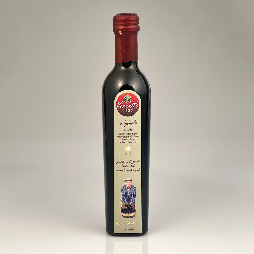 Vincotto originale gekochter Traubenmost 4 Jahre gereift 250 ml - Calogiuri