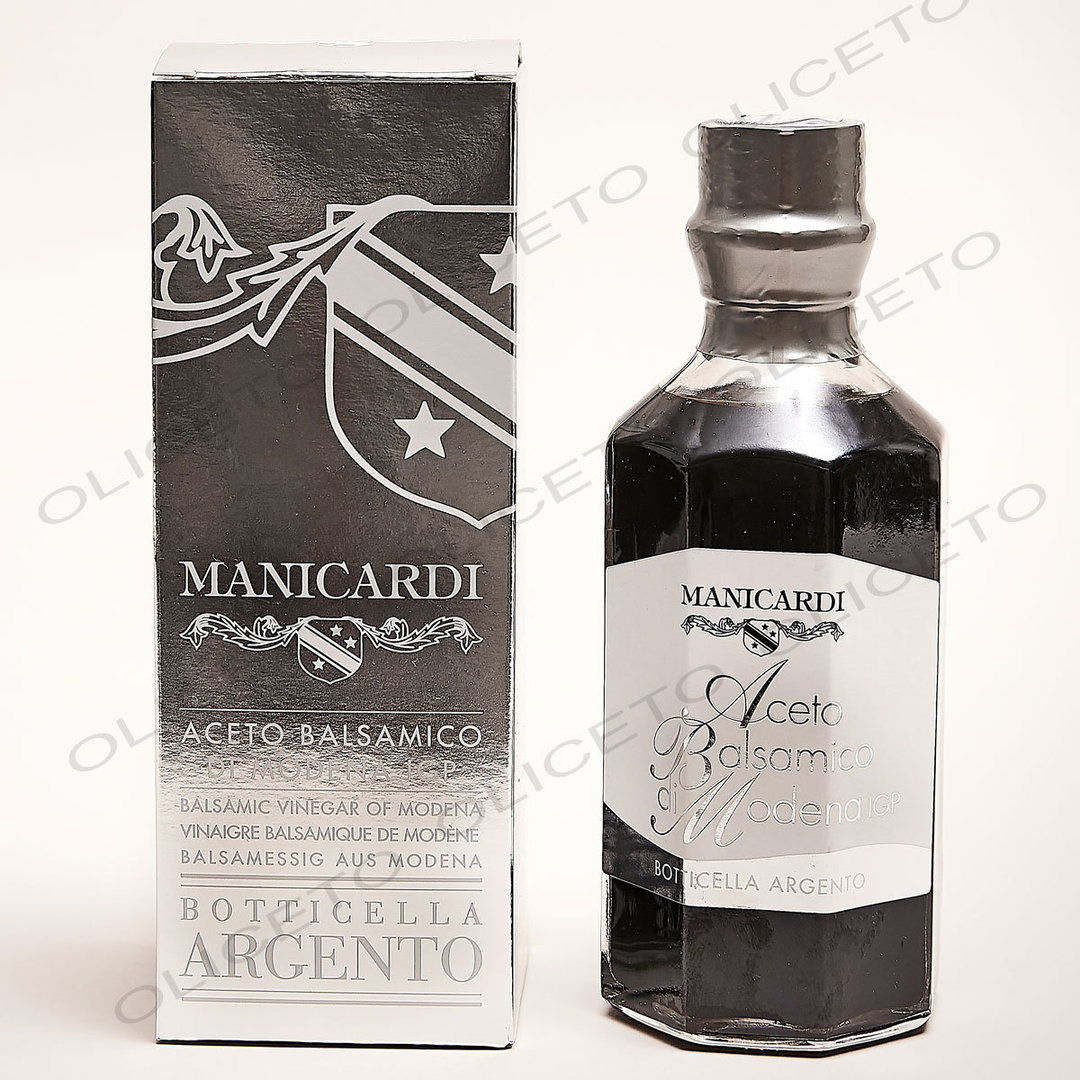Botticella Argento 250 ml Aceto Balsamico di Modena IGP - Manicardi