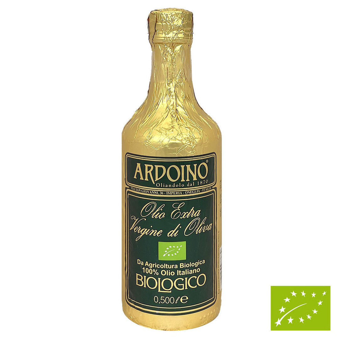 BIOLOGICO italienisches Olivenöl nativ Extra 500 ml - Ardoino, Isnardi