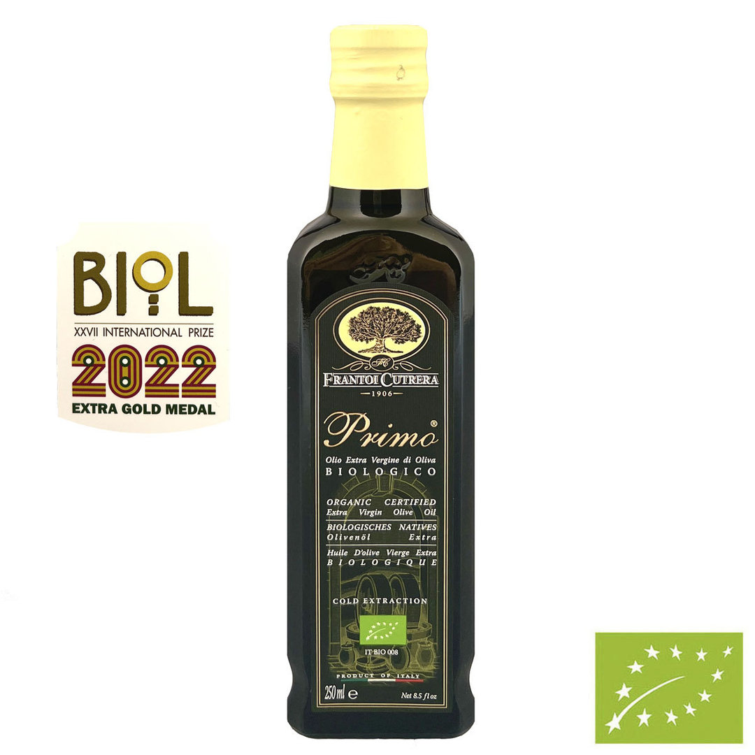 Bio Primo sortenreines Bio Olivenöl nativ Extra Tonda Iblei 250 ml - Cutrera
