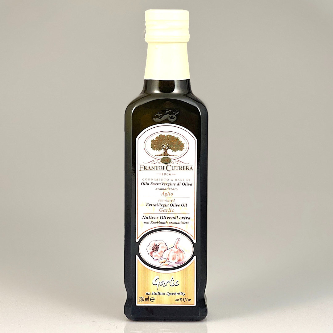 Natives Olivenöl Extra aromatisiert mit Knoblauch 250 ml - Frantoi Cutrera